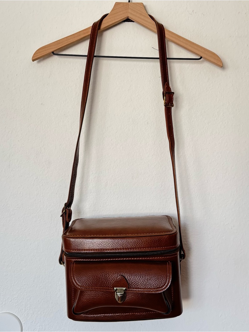 Mid-century Vintage Brown Camera Utility Hard Case
